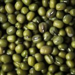 Mung beans textured background